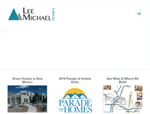 Tablet Screenshot of leemichaelhomes.com